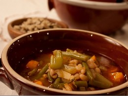Minestrone s divokou ryžou
